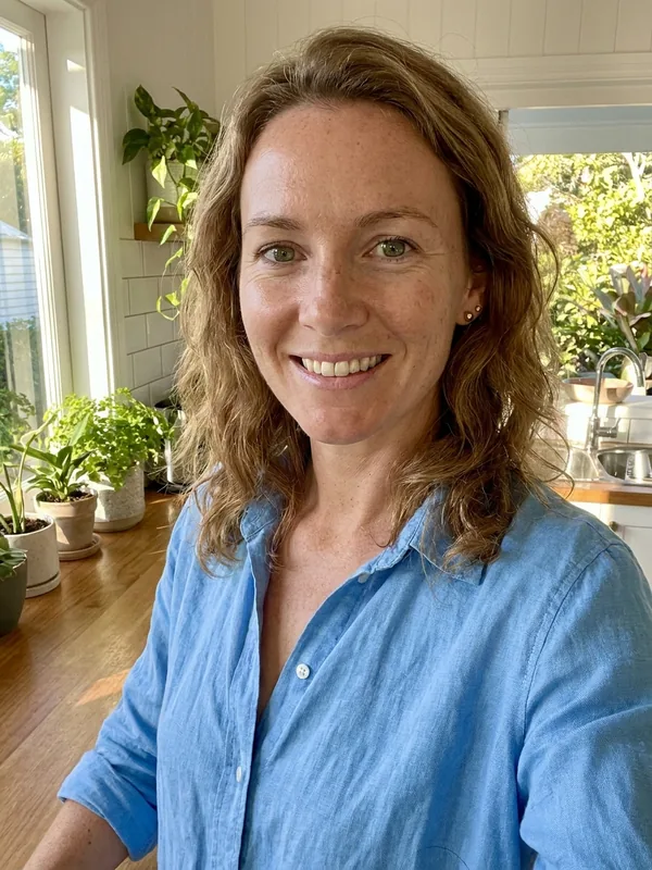 Emma Hayes in her kitchen