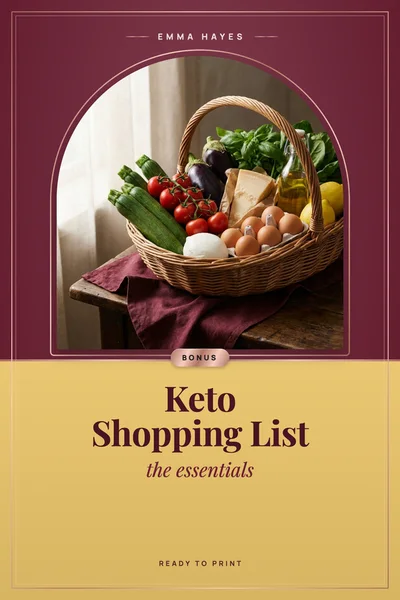 Bonus 2: Keto Shopping List